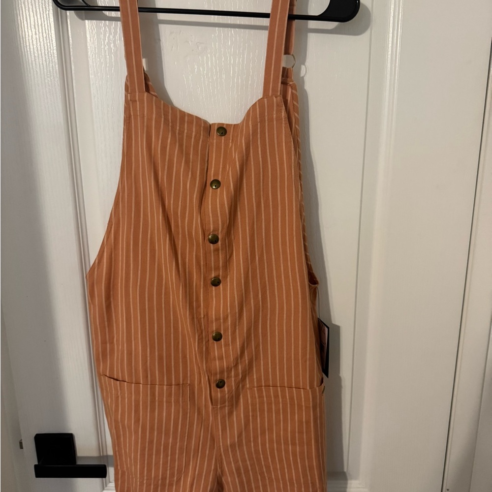 Volcom Striped romper NWT